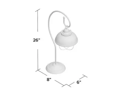 Wellfleet Mediaval Copper Arched Table Lamp Light 3D model