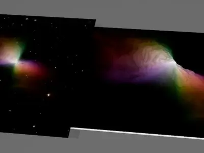 Boomerand nebula DEEP SKY OBJECT 3D SOFTWARE ANALYSIS 3D print model