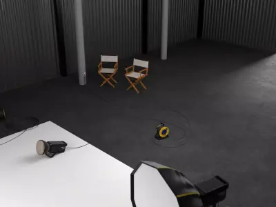 Studio Photo Professional Photography Studio Set 3D model