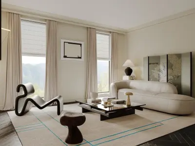 apartment interior scenes     3D model