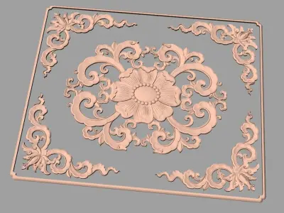 Artcam Aspire 3D relief models STL Files used for CNC E570 3D model