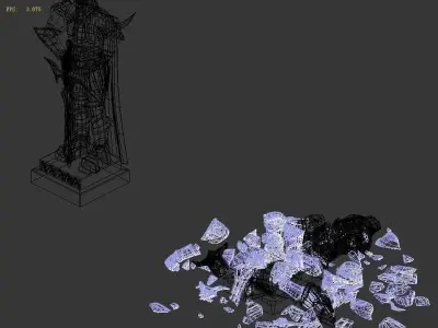 Wicked Creator - Guardian Statue 01 3D model