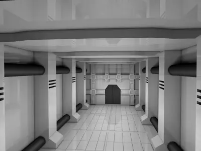 Hallway Interior 3D model