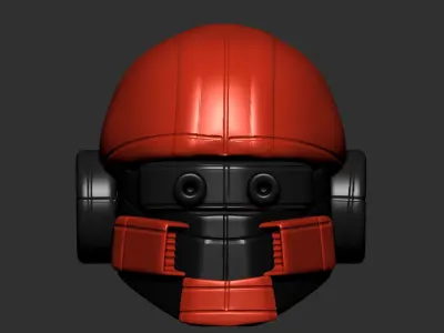 helmet high poly sculpt 3d printable ver 7 3D model 3D model 121