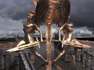 Arthurian bridges  3 3D model