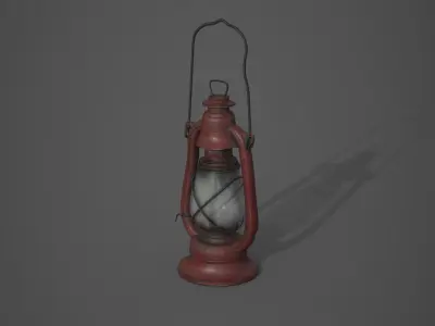 Old Lamp - PBR and Game Ready Low-poly 3D model