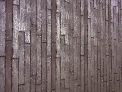 Stylized Wood planks PBR seamless texture Texture