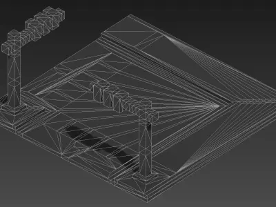 Road Voxel - 7 Low-poly 3D model