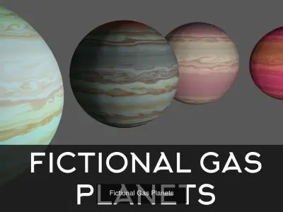 13 Fictional Planets Collection 3D Model Pack