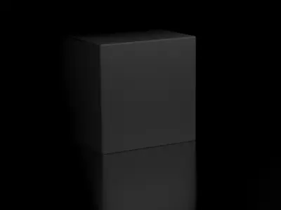 the default cube Low-poly 3D model