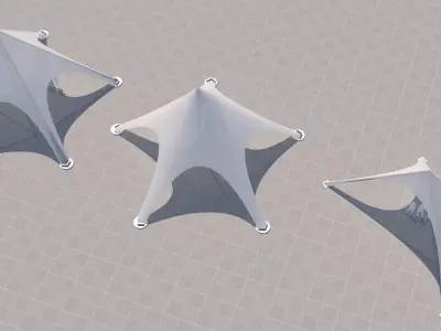 Tensile Membrane Structure 1 3D model
