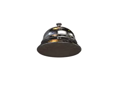 Desk Bell v1 003 Low-poly 3D model