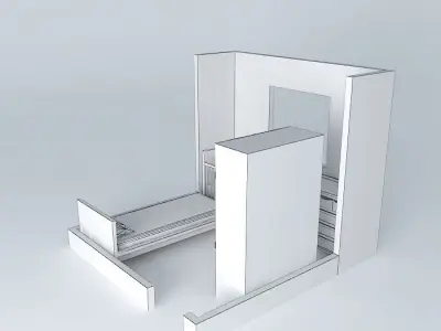 Baby bedroom interior Free 3D model