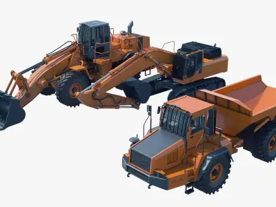  3 Construction Vehicles Pack 