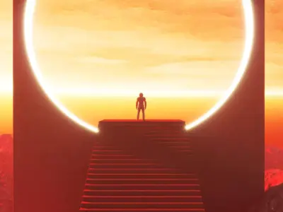 Futuristic sci-fi art The Portal 3D model