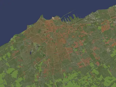 Casablanca Morocco - city and urban 3D model