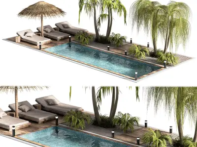 Swimming Pools Your Backyard 3D model