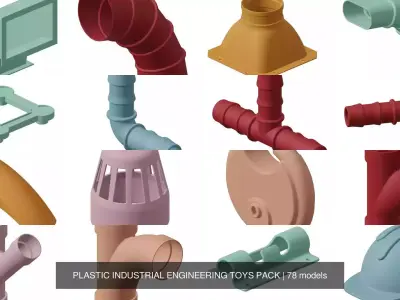 PLASTIC INDUSTRIAL ENGINEERING TOYS PACK