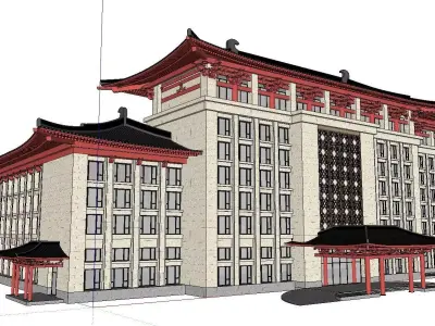 vacation spot-Resort-Fashion Leisure Hotel-0176 3D model