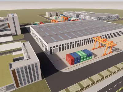Industrial Scene -A24 3D model