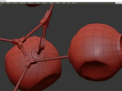 BRANCHING BUBBLES BB 10 Low-poly 3D model