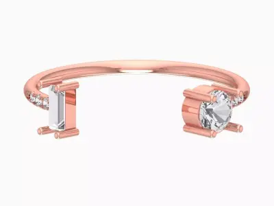 Women Light Weight Band Ring 3D print model