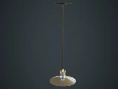 Hanging Lamp 4B Low-poly 3D model