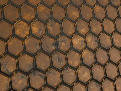 Rusty Metal Plate Transparent Industrial PBR Seamless Texture