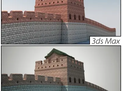 Great Wall Of China 3D model
