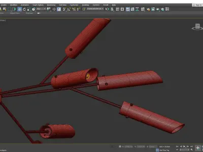 HIGH LINE CHANDELIER Low-poly 3D model