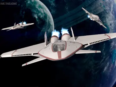  Futuristic Spaceships Collection 2 