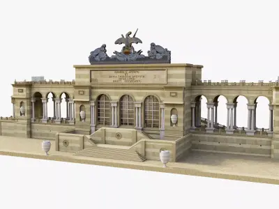 Gloriette Cafe Austria 3D model