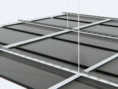 BIM-GC-Hook On Flat Suspended Ceiling -From Architect- 3D model