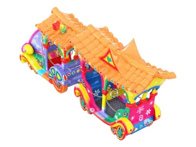 Attraction Childrens train 3D model