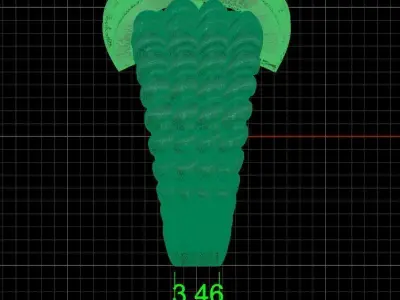 Jewelry ring 222 3D print model