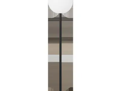 Floor lamp Lape in black steel 3D model