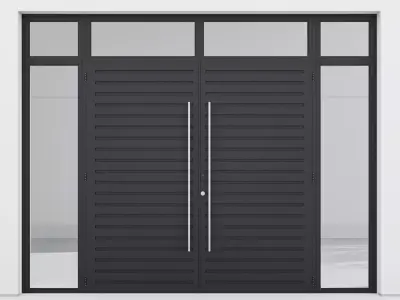 Aluminium door 50 3D model