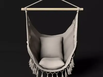 SISK CHAIR HAMMOCK Low-poly 3D model