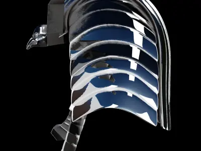 Pharaoh Eagle Hat 08 - SciFi Character Design Low-poly 3D model Low-poly 3D model