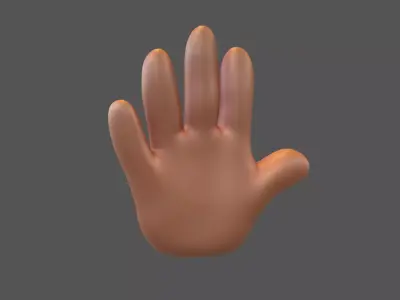 Hand v1 004 Low-poly 3D model