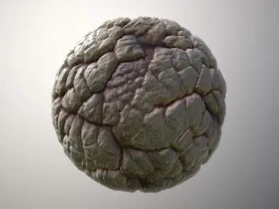 Material Skin Monster 40 Seamless PBR Texture Texture