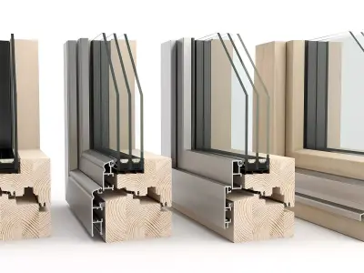 Window section 3D model