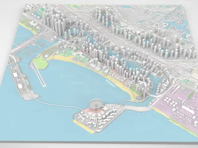 Dubai Marina United Arab Emirates 3D model