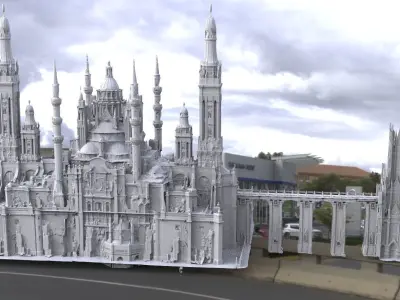Fantasy city Coronation chambers 3D model