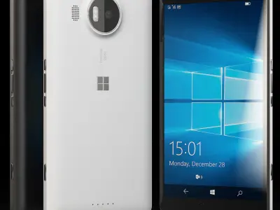 Microsoft Lumia 950 XL Dual Sim Low-poly 3D model