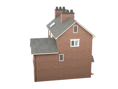 British House Design 01 Low-poly 3D model