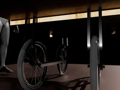 South Asian Street Food Cart Traditional Rehri  Thela   Low-poly 3D model