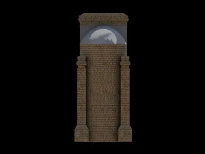 Votive shrine - edicola Low-poly 3D model