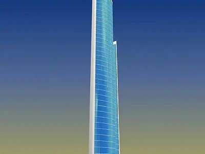 10 Architectural Buildings  Low-poly 3D model