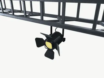 Spot Light Low-poly 3D model